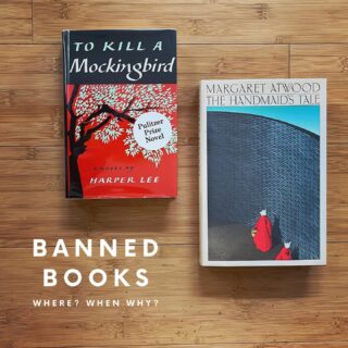 This week we celebrate banned books! Read below for some insight into the history and reasons for banning/challenging these three books. 
😍❌🤓📚☠️

❌ To Kill A Mockingbird by Harper Lee
First published in 1960, “To Kill a Mockingbird” is one of the most frequently challenged books in the US due to its themes of rape and use of profanity and racial slurs.

There have been two recent successful cases of banning. In 2017, the novel was removed from 8th-grade classrooms in Biloxi, Mississippi. The second case occurred in 2018 at schools in Duluth, Minnesota, where copies of both To Kill a Mockingbird were removed from the classroom.

❌ The Handmaid’s Tale by Margaret Atwood
Published in 1985, The Handmaid’s Tale is one of the more challenged/banned books. It has been criticized for being anti-Christian, anti-Islamic and for its portrayal of sex and violence, among others. Yet, the book shed light onto issues that present-day women face within society, making it a symbol of feminist resistance.

After being banned in Leander, TX, in 2021, the Margaret Atwood said, “I had thought America was against totalitarianisms. If so, surely it is important for young people to be able to recognize the signs of them. One of those signs is book-banning. Need I say more?”

 
#censorshipdividesus 
#readbannedbooks 
#expandyourmind
#tokillamockingbird
#thehandmaidstale