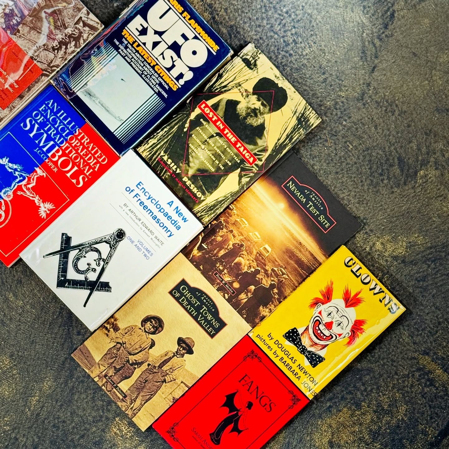 ✨ At Big Story, we love the classics and the crowd-pleasers… but we’re equally obsessed with the weird, eclectic, and obscure.
From UFOs and Freemasonry, to ghost towns, test sites, clowns, and vampire lore — these shelves are full of curiosities you didn’t know you needed. 🛸📚🪦
Come dig around. You never know what you’ll discover.
#BigStoryBookstore #WeirdReads #EclecticBooks #RareAndObscure #Bookstagram