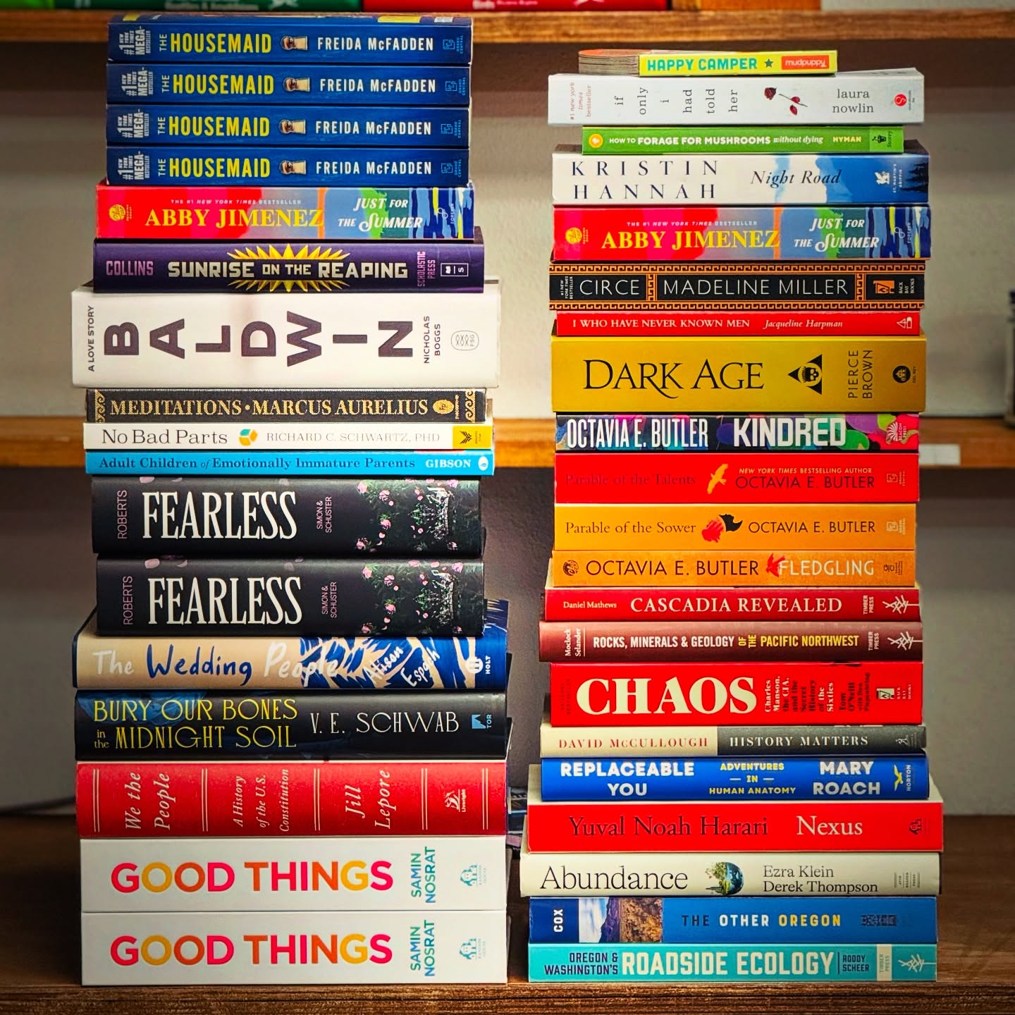 📚✨ At Big Story, we love the hunt for beautiful used books—but sometimes the shelves call for something more. That’s when we bring in carefully chosen new titles:
✔️ Fresh releases being buzzing about
✔️ Perennial favorites we never find in good used condition
✔️ Modern classics & indie gems too good to pass up
From Kristin Hannah and Madeline Miller to Octavia Butler and Marcus Aurelius, these are the books our community is asking for—and the ones we know you’ll love discovering (or rediscovering).
Whether it’s a brand-new paperback, a timeless philosophy text, or a novel that’s shaping the cultural conversation right now—you’ll find it on our shelves, waiting for you.
✨ Some new, some classic, all curated with intention.
#BigStoryBookstore #Bookstagram #NewBooks #IndieBookstore