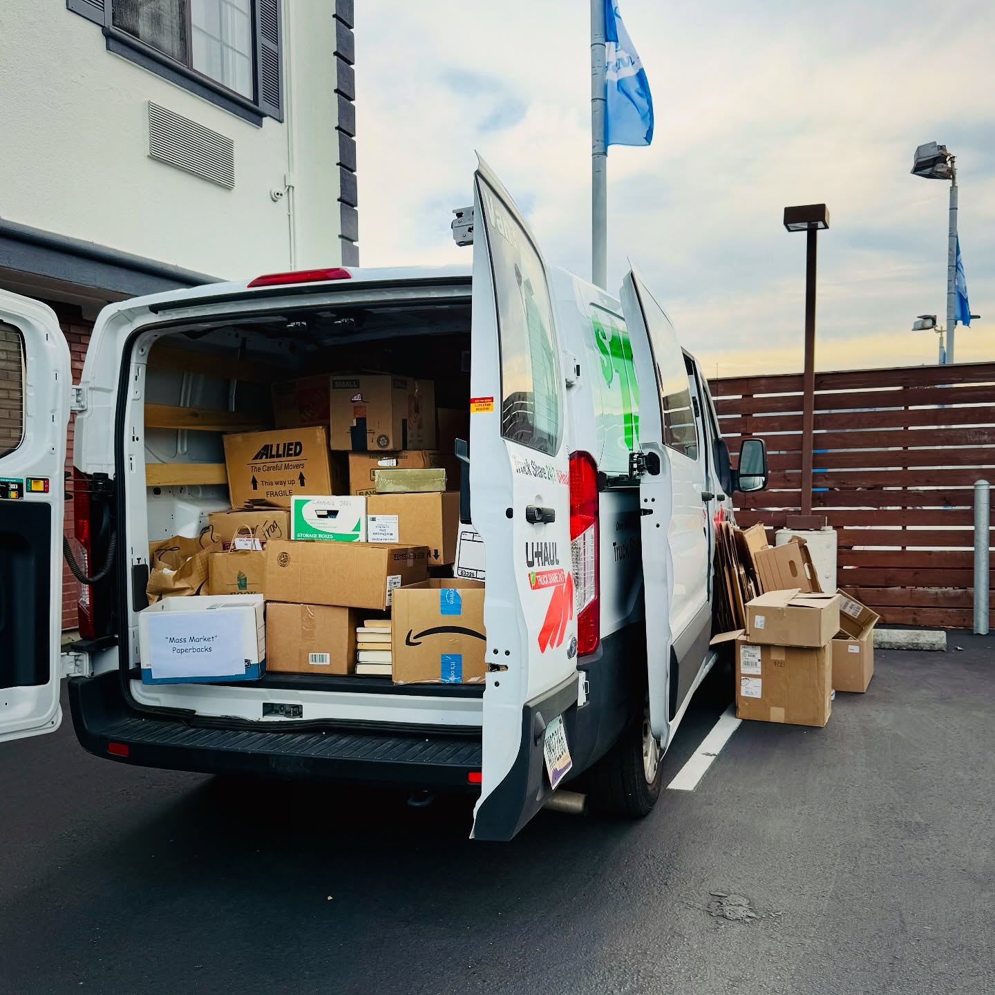📚 🚐 📦 From the East Bay down to the Central CA Coast and back up through Silicon Valley — over 1,000 miles driven and 80+ boxes filled with stories bound for Big Story.
We’ve been digging through backrooms, various sales, and hidden corners of California’s book scene — unearthing everything from obscure nonfiction gems to timeless literature, philosophy, and kids’ classics.
The van’s filling up, the finds are strong, and the next wave of shelves at Big Story will be overflowing with fresh discoveries. The van looks disorganized in this photo, and it is - this is mid reorganization of the boxes!
#bookstorelife #bookhaul #independentbookstore #usedbooks #booktreasurehunt #eastbaybooks #friendslibrarysale #bookroadtrip #bookloveradventures