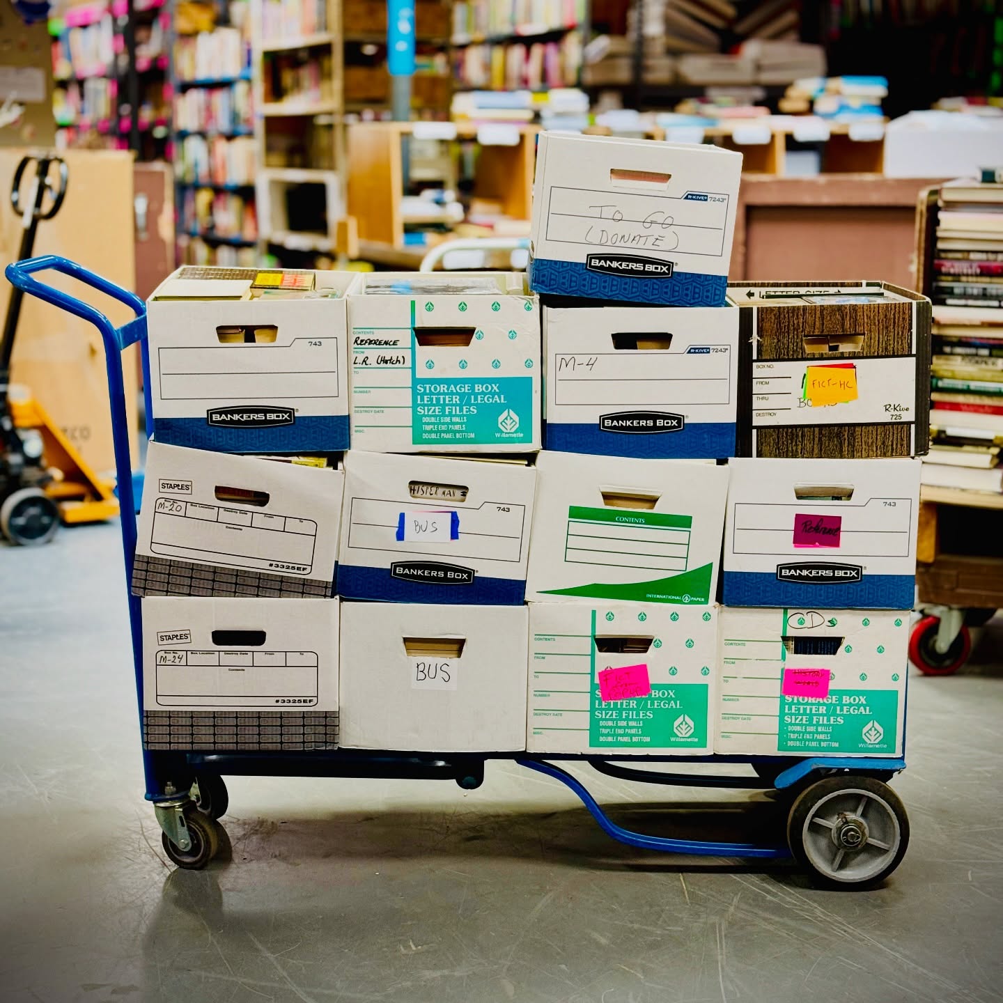 📚💥 In the heart of San Francisco today, deep in shelves, stacks, boxes, and bins… and it paid off. 📦📦📦📦📦📦📦📦📦📦📦📦
First stop of the morning = 12 boxes loaded with:
📖 modern + classic lit
🌍 world history + geopolitic
🧠 philosophy from every corner
🏔️ mountaineering + climbing
🎨 art, design, photography
📘 myth, mysticism, metaphysics
⚡️ mass market paperbacks
🔍 and the weird, wonderful, impossible-to-find titles we live for.
SF is delivering. Next stop, next haul. 🚐⭐️📦
#BookHunting #SFBibliophiles #BookHaul #BooksellersLife #BayAreaFinds