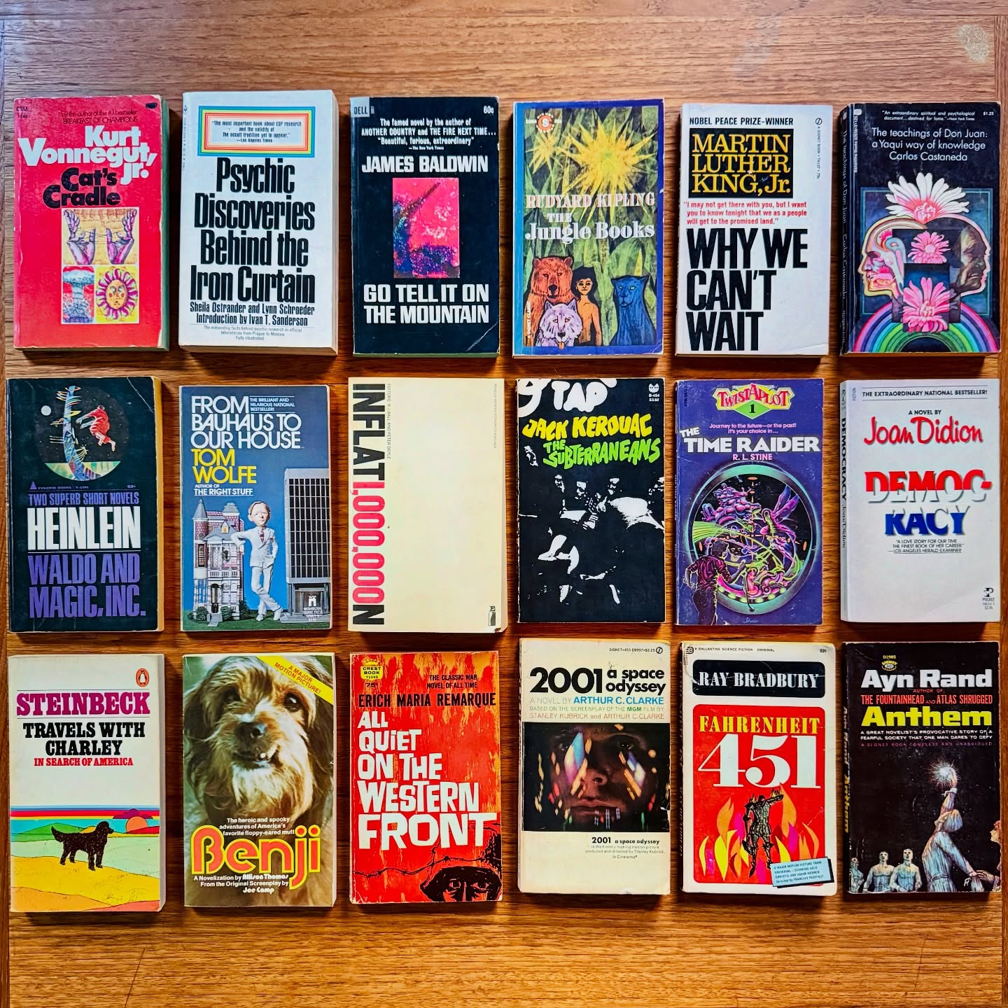 📚✨ Vintage Mass Market Refresh!
We’re rolling out a fresh wave of wild covers, cracked spines, psychedelic prints, and cult-classic greatness.
Vonnegut, Didion, Kerouac, Baldwin, Heinlein, Steinbeck… and many more hitting the shelves this week.
Perfect for readers who love that old-school paperback charm.
Come dig. 🌈📖
#bigstorybend #vintagepaperbacks #massmarketpaperbacks #usedbooks #bookshop #indiebookstore #bendoregon #bookhaul #bookhunting #retroreads #classicliterature #bibliophile #paperbacklove #shoplocalbend