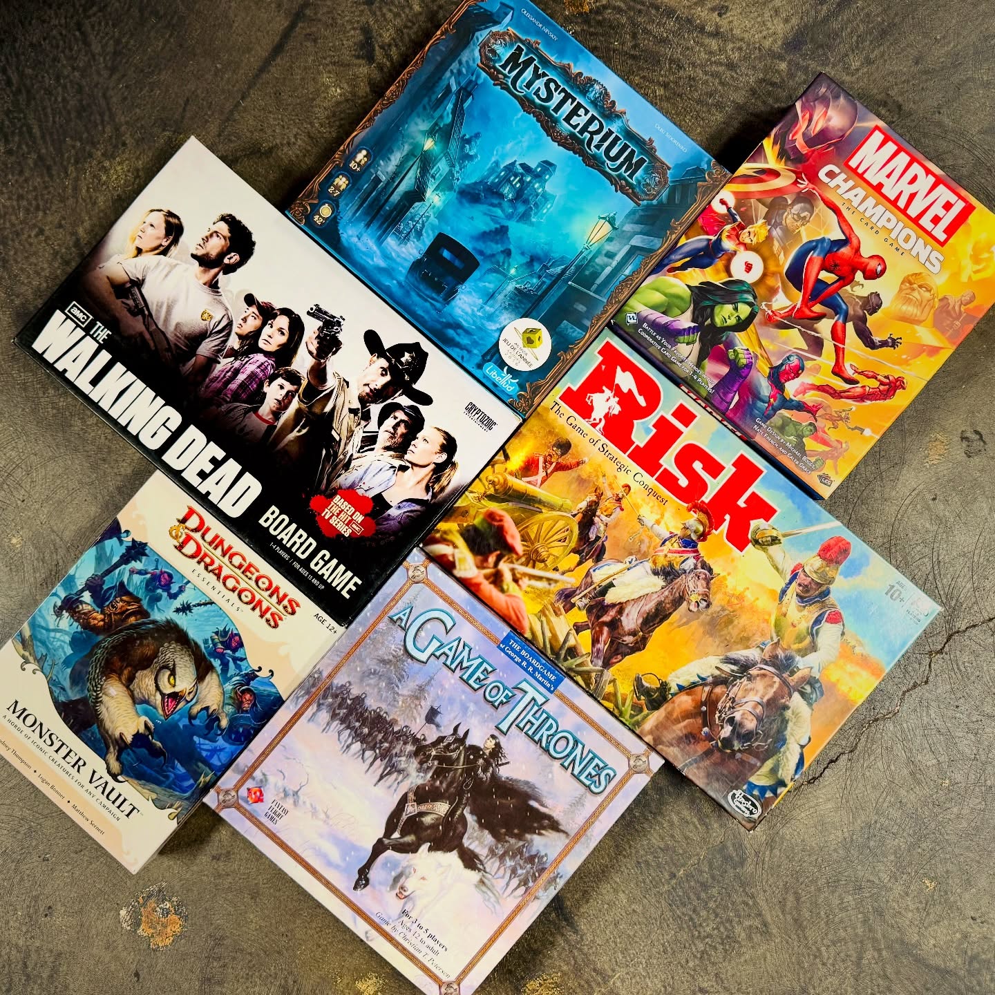 Adding to our small-but-mighty selection of fantasy-style games! ⚔️🐉
Mysterium, Marvel Champions, The Walking Dead, Risk, Dungeons & Dragons: Monster Vault, and A Game of Thrones just hit the shelves.
Find them all in our Sci-Fi / Fantasy aisle—perfect for winter game nights. 🎲✨
#BoardGames #FantasyGames #SciFiFantasy #GameNightReady #DnD #MarvelChampions #Mysterium #WalkingDeadGame #RiskGame #AGameOfThrones #ShopLocalBend #IndependentBookstore
