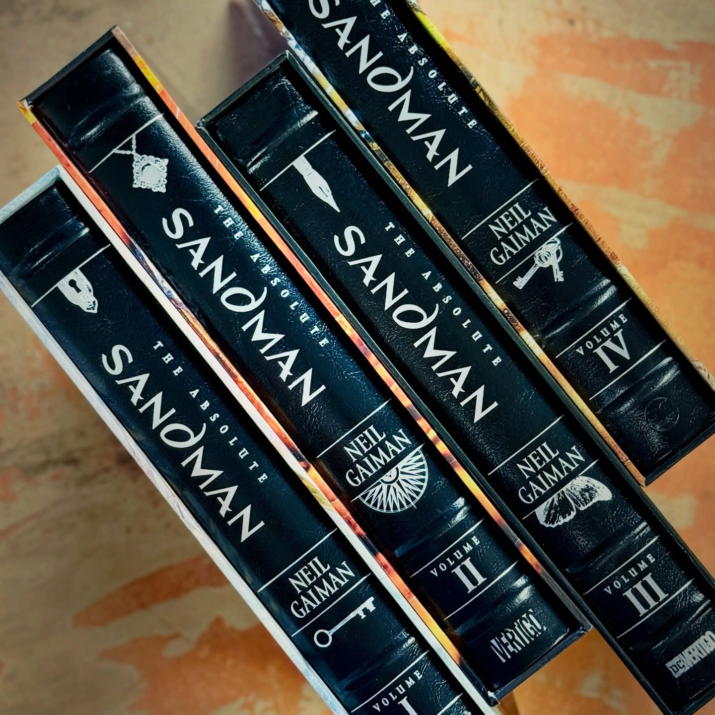 The Sandman — Absolute Edition 🖤
All four volumes. Like new.
A modern myth in its definitive form — dream, death, memory, and ruin bound in black.
These oversized editions do justice to the art, the scope, and the weight of the story.
$300 for the complete four-volume set.
Available now at Big Story. One set. No holds.
Hashtags (dark, collector-clean):
#TheSandman #NeilGaiman #GraphicNovelArt #AbsoluteEdition ComicBookCollecting ModernMythology BookstoreFinds UsedBooks BendOregon